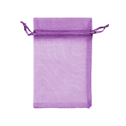 Мешочек из органзы 20 х 30 см светло-фиолетовый