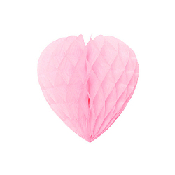 Бумажное украшение "Сердце" 25 см, розовый