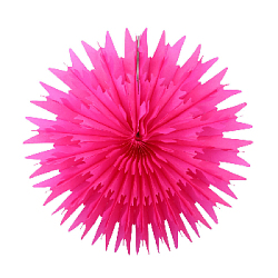 Снежинка обьемная 40 см амарантовый